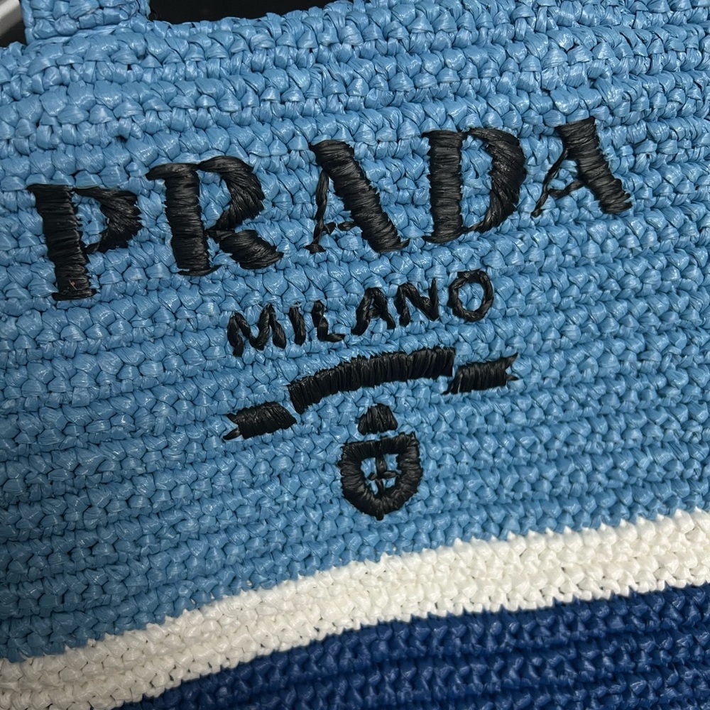 Rafia - Celeste+Bluette Prada bag